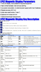 7-Bit LCD Display LP02 Integrated Embedded Magnet Measurement System Magnetic Tape with Stain Belt Profile
