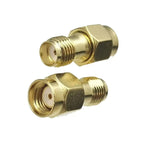 1pcs ConnSMA RP-SMA Adapter Set SMA Male/Female to RP-SMA Male/Female RF Coaxial Connector Brass 50 Ohm for WiFi Router