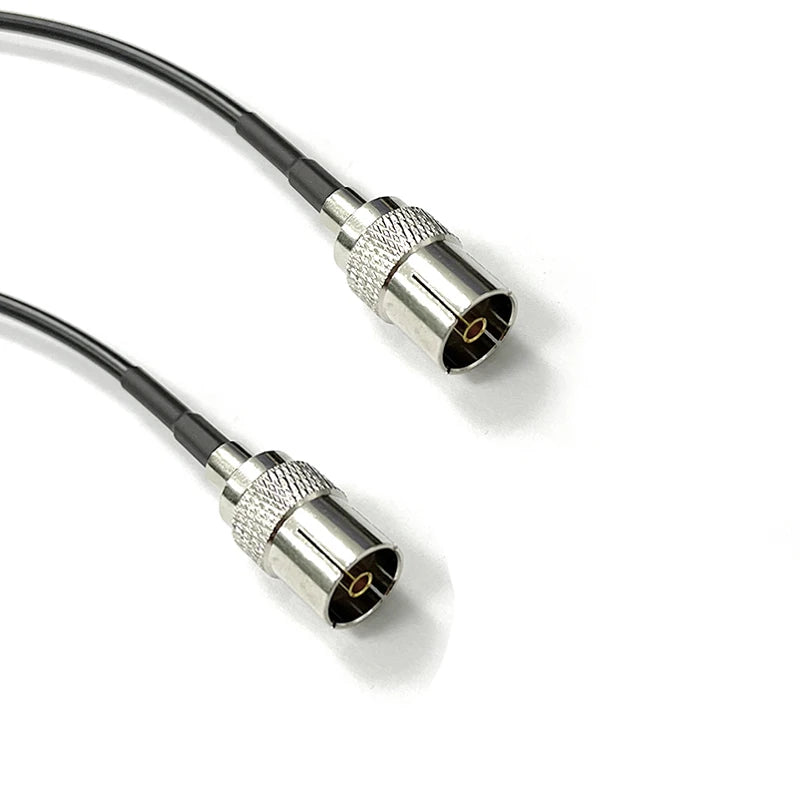 RG174 Cable IEC PAL DVB-T to SMA / F TV Male Plug & Female Jack RF Jumper Pigtail Adapter 20cm
