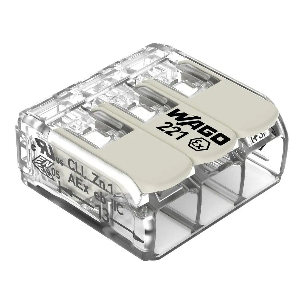 WAGO 221‑482 483 485 682 683 685 Ex‑eb Splicing Connector Lever Terminal Block ATEX IECEx Hazardous Area 0.14‑4/6mm²