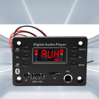 DC7-16V Bluetooth 5.0 MP3 Decoder Board 2x25W Car Audio Amplifier Board With Radio Function & Microphone Jack