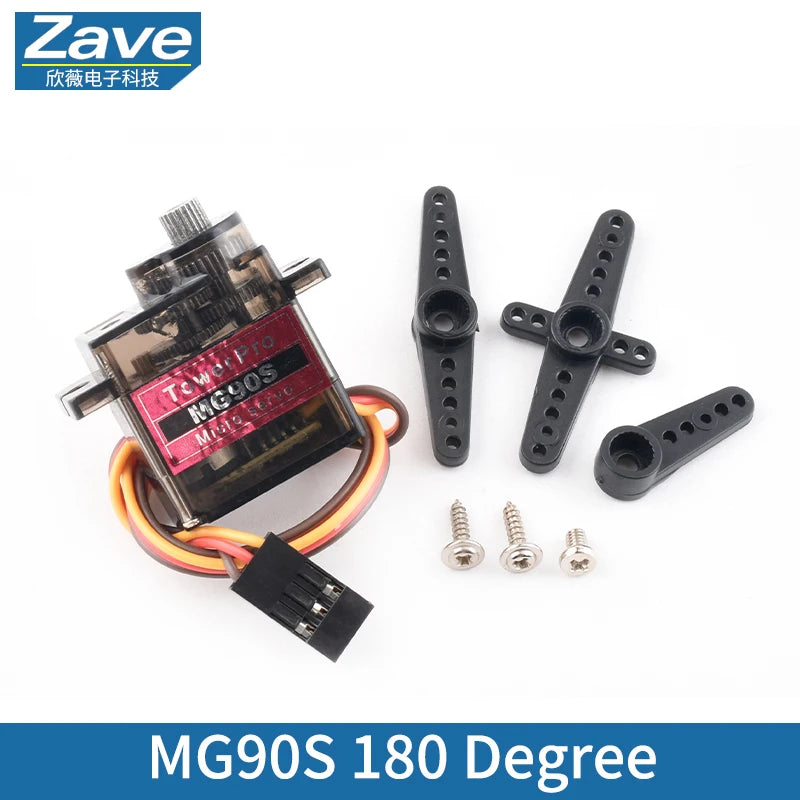 SG90 MG90S MG945 MG995 MG996 Servo Motor Suitable for Arduino UNO DIY Robot Arm Helicopter Ship Model Metal/Plastic Gears