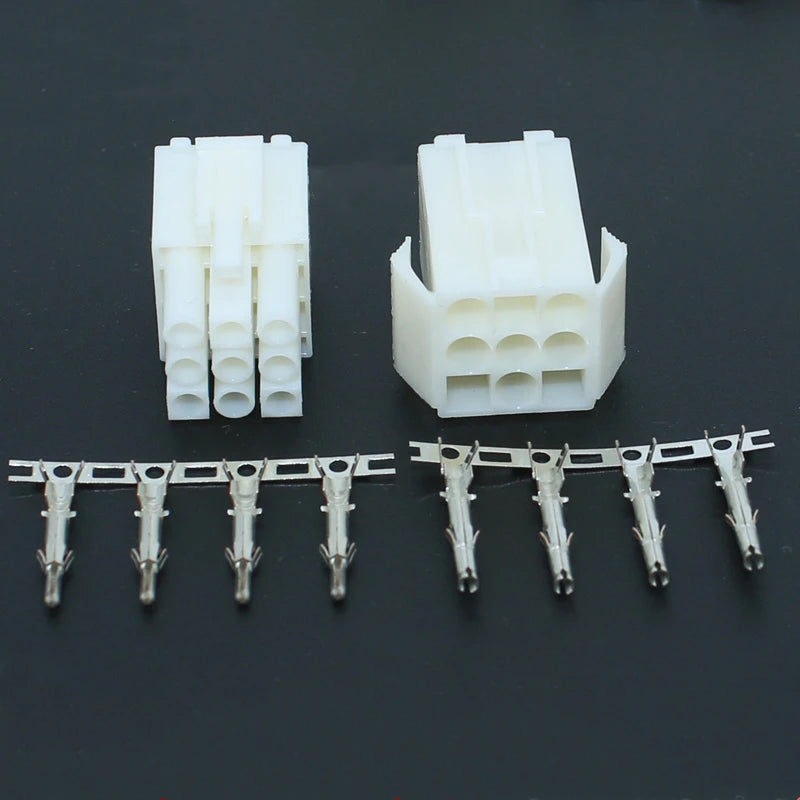 5Sets EL4.5 4.5mm Pitch Automotive Connector Small Tamiya Style 2/3/4/6/9Pin Male Female Plug With Crimp Terminals