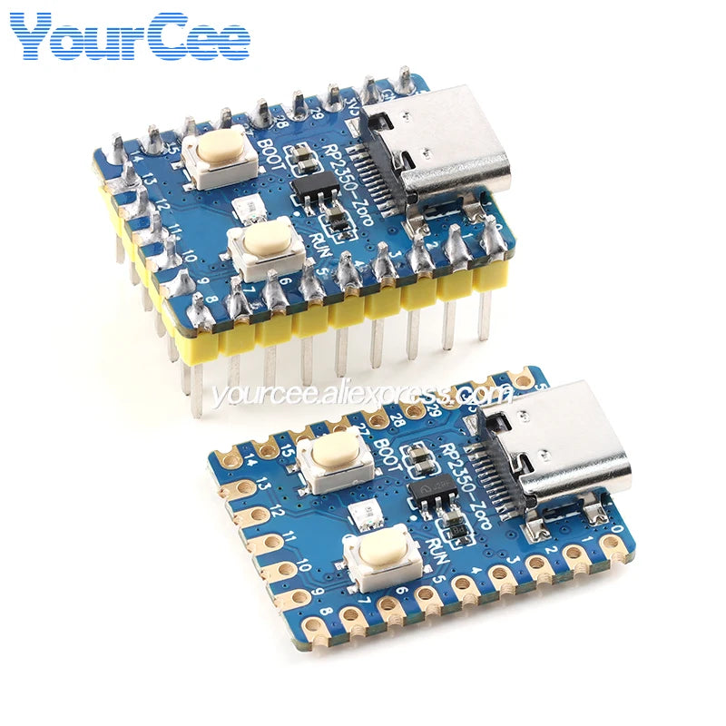 5pcs/1pc RP2350 Pico2 RP2350-Zero 150MHz Dual Core Dual Architecture Microcontroller Development Board for Raspberry Pi PICO
