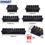 4/6/8/12 Way Car Fuse Box Car Fuse Holder Car Truck Auto Blade Fuse Box with 4/6/8/12 Fuses for 12V 24V ATO Standard Circuit