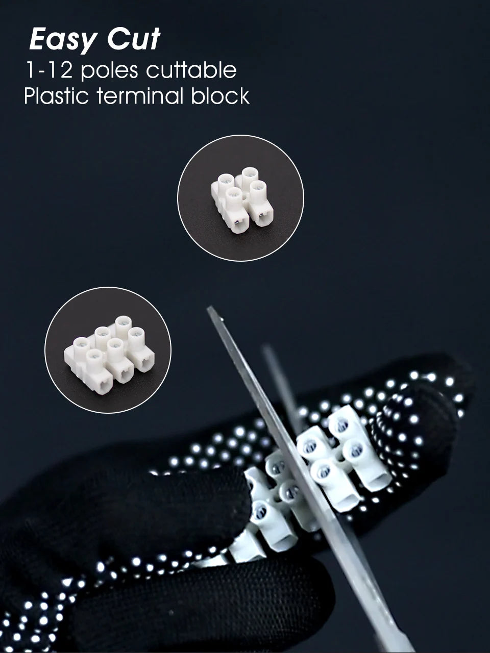 1/5/10Sets Screw Type Quick Connect Terminal 450V 32A 12-Pos Wire Connectors Universal Reusable No Soldering PA66 Terminal Block