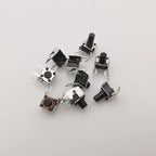 1Box 6x6mm Micro Push Button Tactile Tact Switch Kit 12V 2/4 Pin DIP2 PCB Momentary Switch DIY TV Toy Home Use Button Key Switch