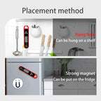 Digital Waterproof Meat Thermometer for Cooking Instant Read Food Thermometer for Grill BBQ with Accurate Temperature Display
