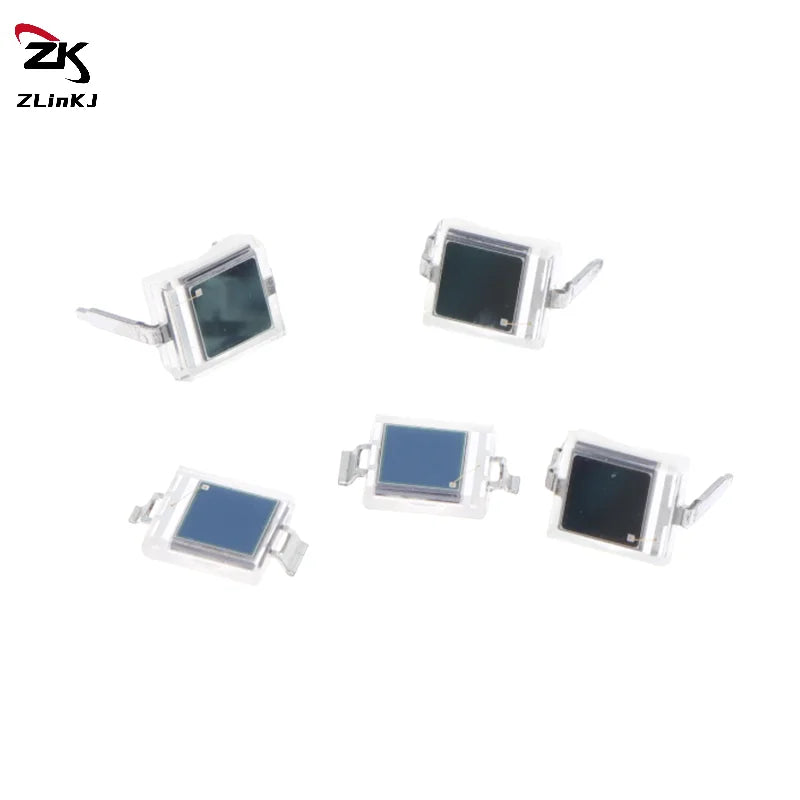 (ZYDD01) 5Pcs Photodiode BPW34S BPW34 Surface Mount/Direct Plug-in SMD-2/DIP-2 Silicon PIN Photodiode Infrared Receiver Tube