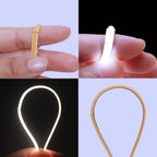 5V 12V 24V 3mm Ultra Narrow COB LED Strip 400LEDs LED Bar Lights for Car Lamp Orange 1800K 2000K Warm White 4000k Red 5m 10m 50m