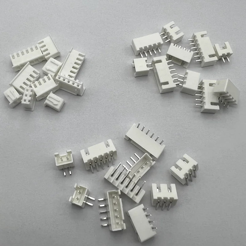 50pcs/lot XH2.54 Pin Male Right Angle Material Connector Leads Pin Header 2.54mm XH-AW 2P 3P 4P 5P 6P 7P 8P 9P 10P 11P 12P 13P