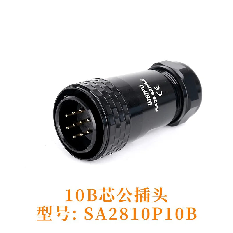 WEIPU SA28 SA2810/P Male Plug Industrial Aviation Waterproof Connector M28 2Pin -35Pin High Current 50A 25A Charge Signal Solder