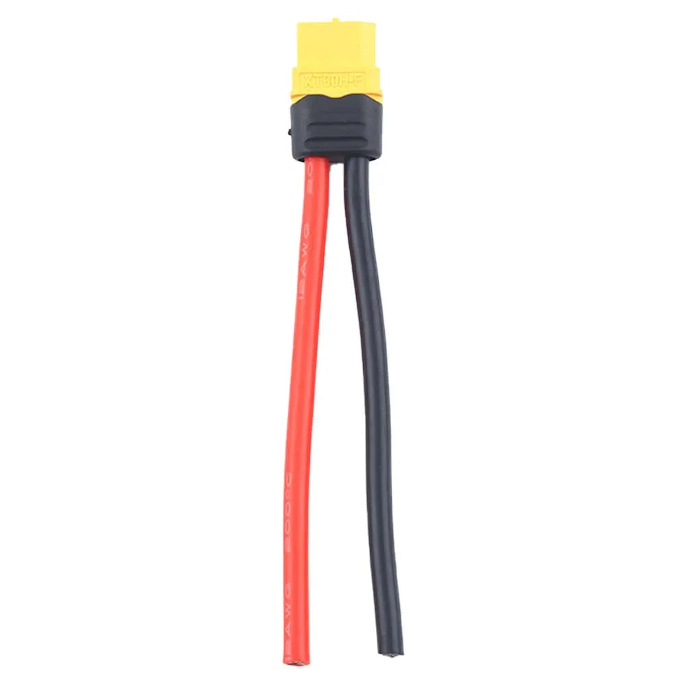 XT60H Female Male to Single Ended Battery Connector Adapter 12AWG Silicone Cable Converter Battery Custom Cable Assembly XT60