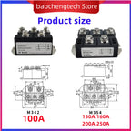 (Type I) Commercial electromagnetic stove MDS100A 150A 160A 200A 250A1600V 2000V 2200V three-phase rectifier bridge module
