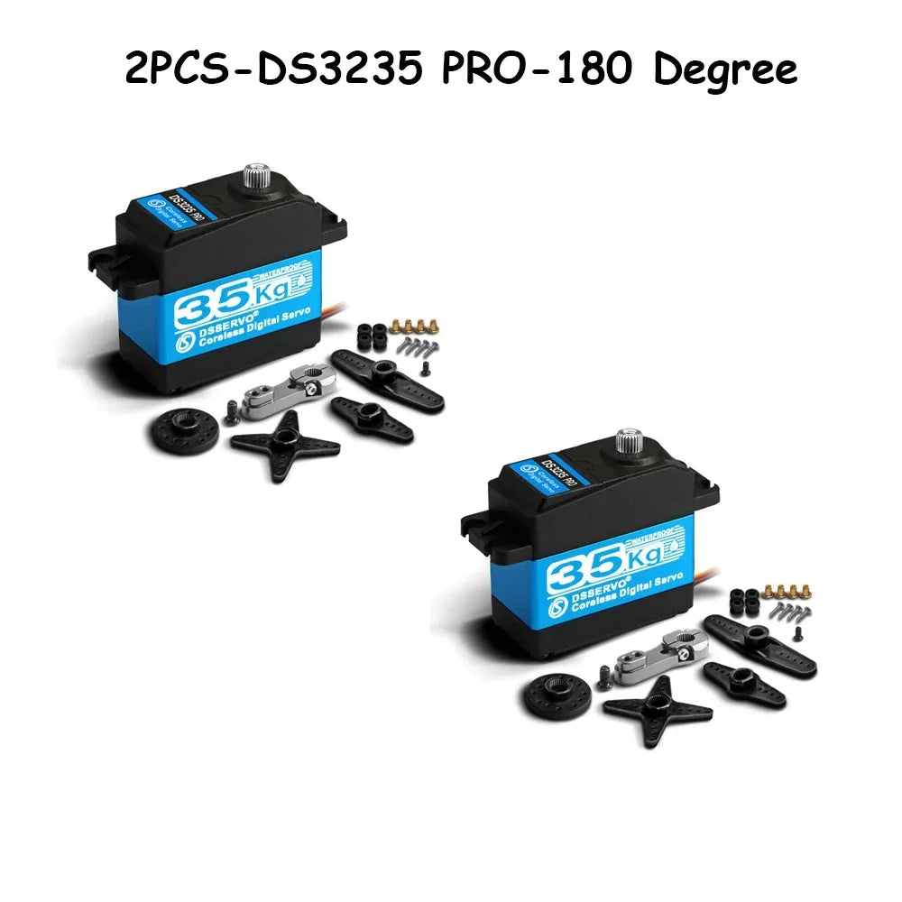 Dsservo 35kg DS3235 Pro Digital Servo Steel Gear Coreless Motor Waterproof 180/270 Degree for 1:8 1:10 1:12 RC Car Robot Crawler