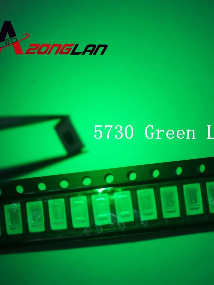 100pcs SMD 5050 1206 0603 5730 0402 White Red Blue Green Orange High quality Clear Light Emitting LED Chip Surface Mount Diode