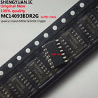 20Pcs MC14093BDR2G 14093BG SOP-14 MC14093BG MC14093BDR2 14093B MC14093BDG MC14093BD Quad 2−Input NAND Schmitt Trigger 100% New