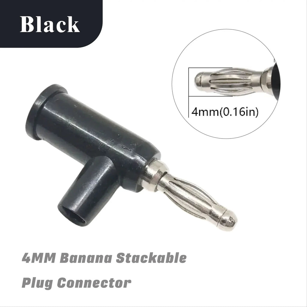 Connection 4MM Banana Plug Stackable Pure Copper Screw Type Audio Multimeter Pen Plug Connector 5/20PCS