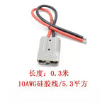 1PCS 50A Anderson SB50 Connector Cable Assembly, Electric Forklift UPS Battery Charging Plug with 6AWG/10AWG Pure Copper Wire