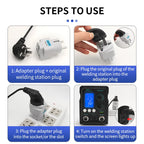 LUXIANZI 8589D+ 2 IN 1 Hot Air Gun Soldering Station With LED Digital Display For BGA PCB IC Repair Tool SMD Rework Station