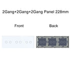 TAWOIA 1/2/3Gang Wall Touch Switch 1/2/3Way Function Base Stair Switches Spare Parts Sensor 157Glass Panel DIY Free Combination
