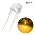 50/500PCS 8mm Straw Hat 0.5W White Warm Red Yellow Blue Green Emitting Diode LED Wide Angle Ultra Bright Bulbs Light Lamp Diodes