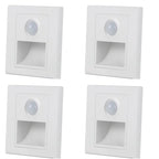 PIR Motion Detector Light Sensor LED Lights AC 110V-220V Recessed Staircase Bedroom Wall Lamp LED Night Light