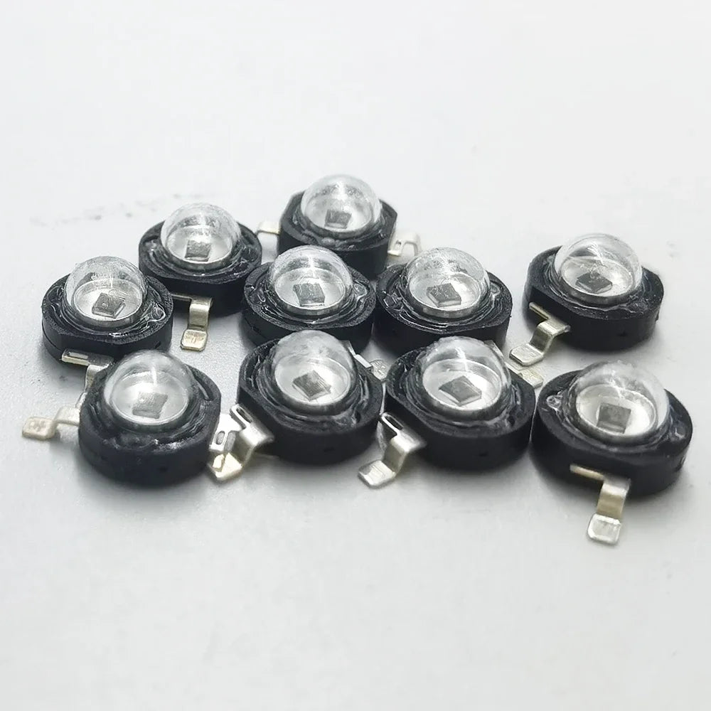 3Watt 3W High Power LED 850nm 940nm 730nm 60 90 120 Degree Infrared LED IR for Night Vision CCTV DIY