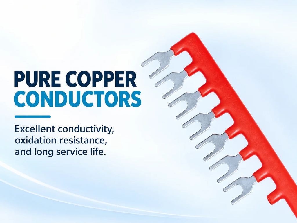 10/20/50/100PCS TB1512 / TBD-15A 12 Position Pre Insulated Fork Type Terminal TB Connection Strip Barrier Strip Jumper Connector