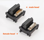 ENMG Direct Insertion 8A 300V DB9 Serial Terminal Block 9 pole 15db25 37 44 50 78 pin male female terminal block rail type D-SUB