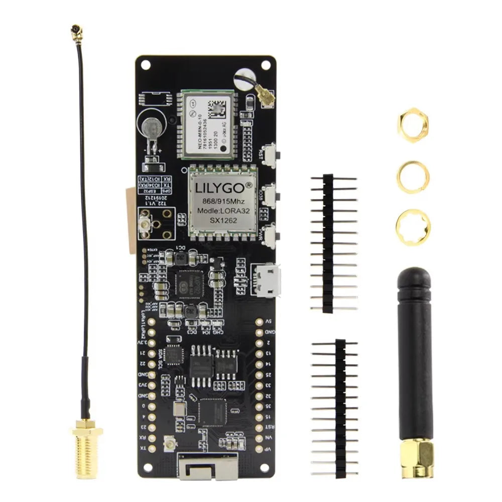 LILYGO® T-Beam V1.2 ESP32 LoRa Module LoRaWAN Long Range 433MHz 868MHz 915MHz ESP32-DOWDQ6 Development Board GPS WIFI AXP2101