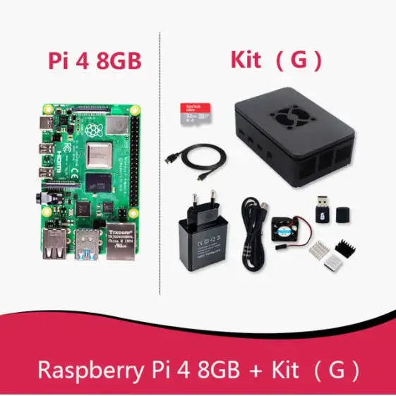 Official Original Raspberry Pi 4 Model B Dev Board Kit RAM 2G 4G 8G 4 Core CPU 1.5Ghz 3 Speeder Than Pi 3B+