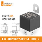 LANBOO 30A High Current Car/Auto Relay 12V 24V 30A with 4PIN/5PIN Applications Include Lighting Control and Horn Control.