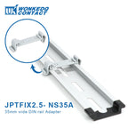 Din Rail Distribution Block PTVFIX Series Push-in Side-entry Terminal Block 2.5 mm² Cable Connector 6/7/12/13/18/19 Connections