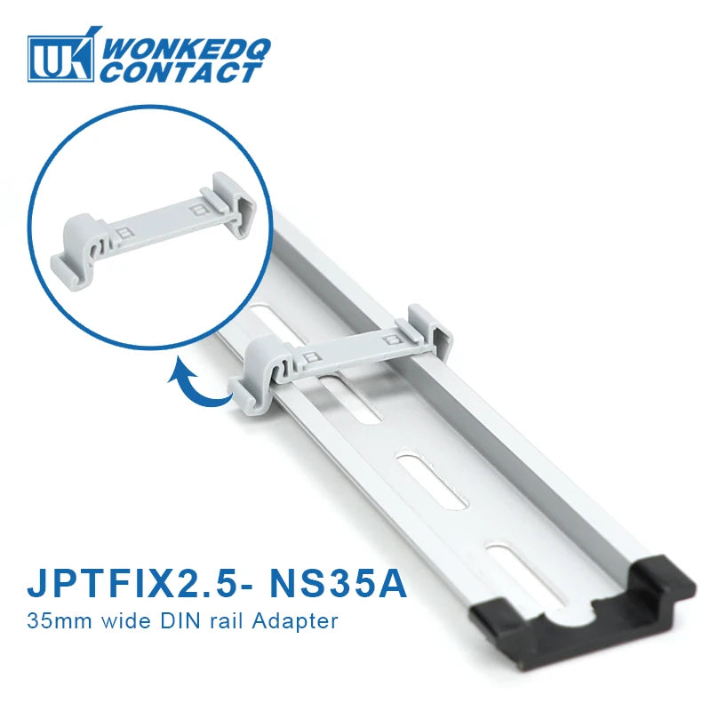 Din Rail Distribution Block PTVFIX Series Push-in Side-entry Terminal Block 2.5 mm² Cable Connector 6/7/12/13/18/19 Connections