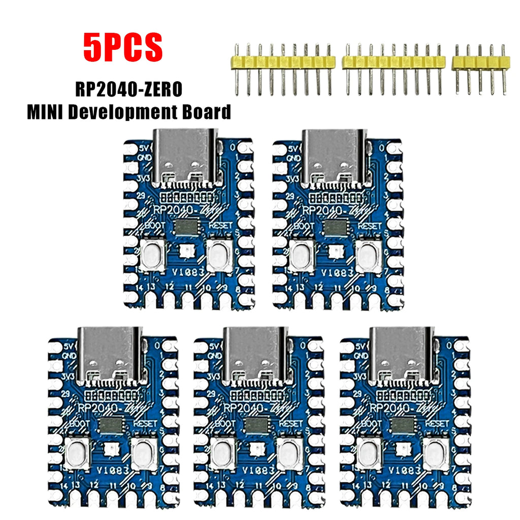 1-10PCS RP2040-Zero RP2040 for Raspberry Pi Microcontroller PICO Development Board Dual-core Cortex M0+ Processor 2MB Flash XCW