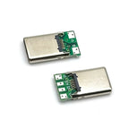 USB 3.1 2Pin 4Pin Type C Male Connectors Jack Tail 16P USB Male Plug Electric Terminals Welding DIY Data Cable Support PCB Board