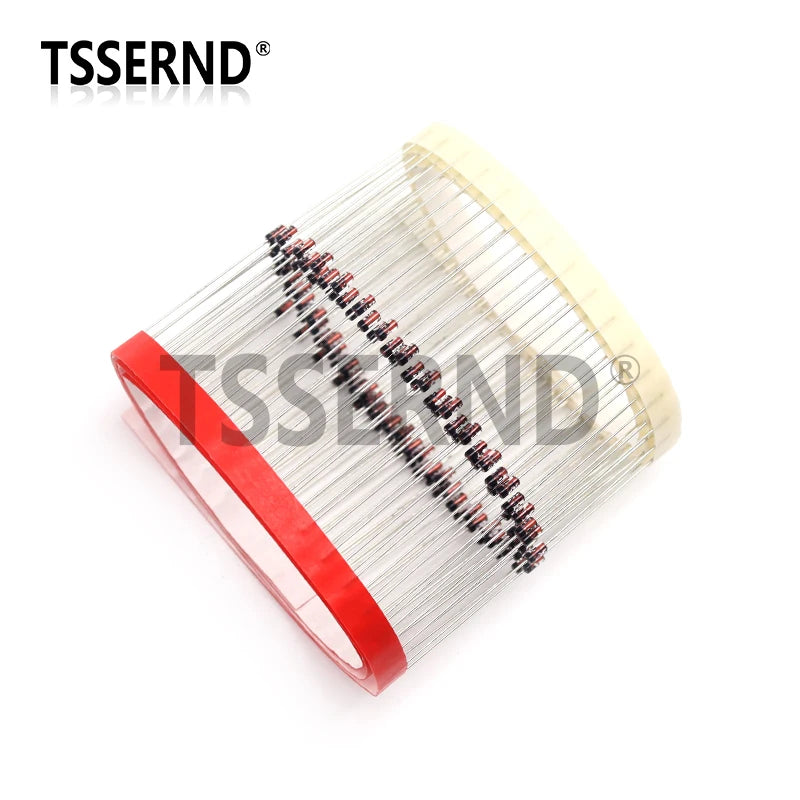 100pcs 1/2W Zener Diode 0.5W DO-35 BZX55C 2V 2V2 2V4 2V7 3V 3V3 3V9 4V7 5V1 6V2 7V5 10V 12V 15V 18V 20V 22V 27V 33V 39V 47V 75V