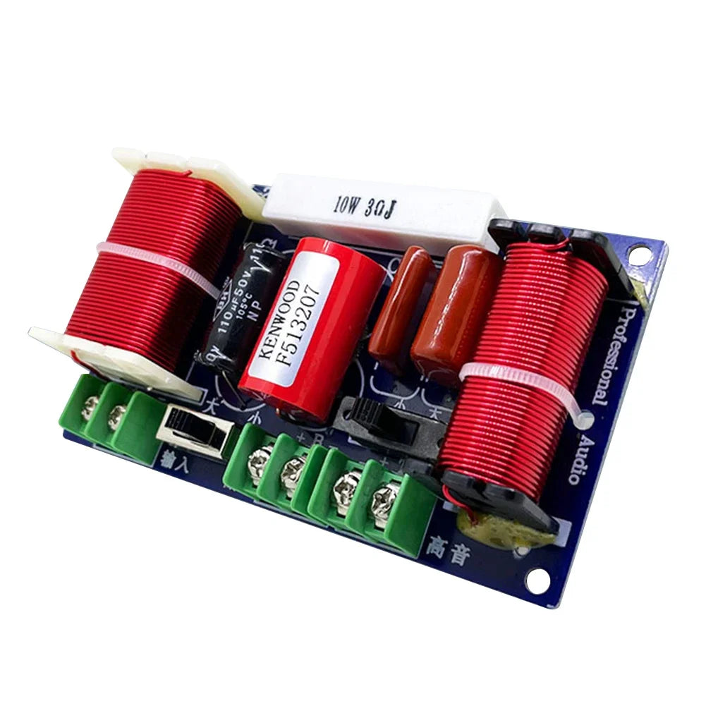 1-5pcs 2-Way 250W Speaker Crossover 2500-3000Hz Treble Medium Bass Filter Frequency Divider HiFi Stereo Audio Crossover Filter