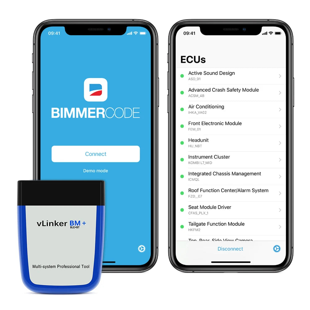 Vgate VLinker BM+ ELM327 V1.5 OBD2 Car Diagnostic Tool V1 5 Bluetooth 4.0 for Android iOS Auto Scanner for Bimmercode BT 4.0/3.0