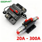 20A to 300A 12V-48V Circuit Breaker Power Protect Fuse Trolling with Manual Reset Waterproof Car Boat Manual 30A 80A 100A 300A