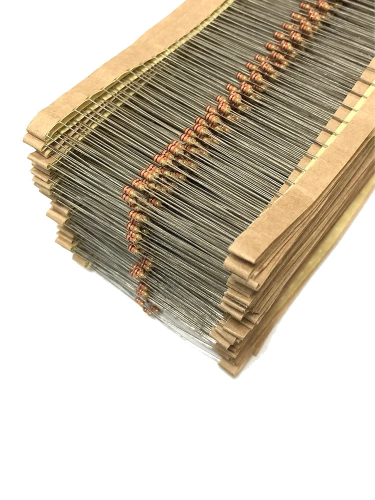 100PCS 1/8W Carbon Film Resistor 5% 1R2 12R 120R 1K2 12K 120K 1.2 12 120 R K Ohm 0.125W  0R--1M