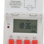 TM919BK  85~265V AC 30A LCD 7 Days Programmable Digital Timer Switches LCD Timer Switches