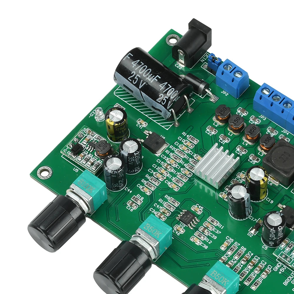 DC 9-18V 2.1 Channel Digital Audio Amplifier Board 2*15W+30W Bluetooth 5.4 Digital Decoder Power Amplifier Audiophile Subwoofer