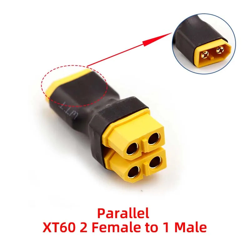 1PCS Amass Lithium Battery Adapter XT30, XT60, XT90 Series Adapter Parallel Plug