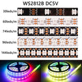 DC5V WS2812B Led Strip Light 30/60/74/96/144 LEDs/m Individually Addressable Smart 5050 RGB WS2812 Pixels Led Light IP30/65/67
