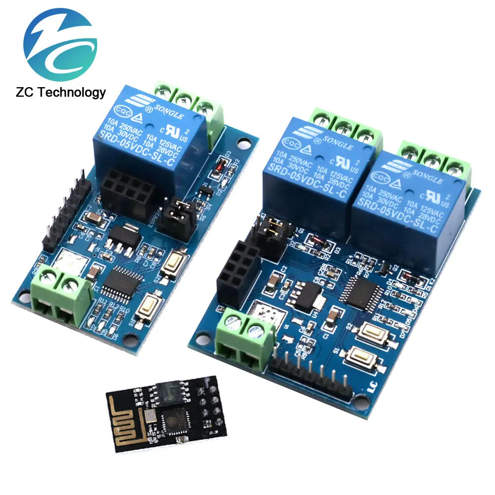 ESP8266 ESP-01 5V 1 Channel 2 Way WiFi Relay Module Things Smart Home Remote Control Switch ESP01 WIFI Wireless Module Phone APP
