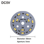 1Pcs USB Plug DC5V LED Light Source SMD5730 LED Light Beads Ring Chip with Black 1.5M Switch Cable 5W 10W 12W White /Warm Light.