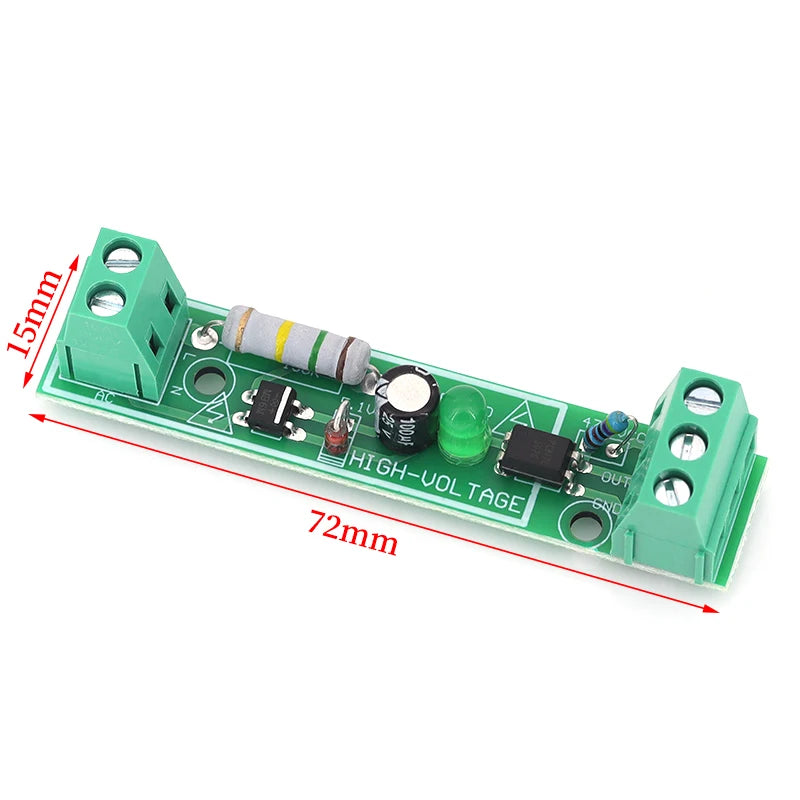 1/2/3/4/8-Bit AC 220V Optocoupler Isolation Module Voltage Detect Board Adaptive 3-5V For PLC Isolamento Fotoaccoppiatore Module