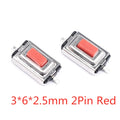 20Pcs SMD Tactile Switch Micro Push Button Silicone Key 3x4 3x6 4x4mm 2Pin 4Pin Electronic Component Switchs